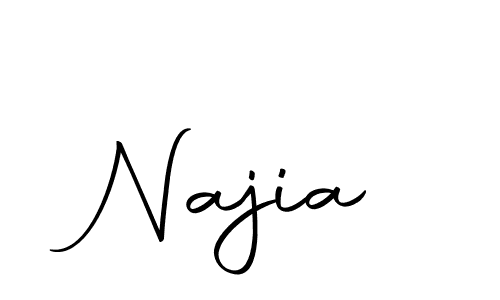 Create a beautiful signature design for name Najia. With this signature (Autography-DOLnW) fonts, you can make a handwritten signature for free. Najia signature style 10 images and pictures png