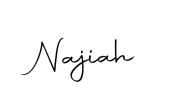Make a beautiful signature design for name Najiah. With this signature (Autography-DOLnW) style, you can create a handwritten signature for free. Najiah signature style 10 images and pictures png