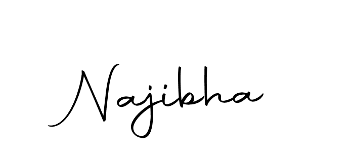 Also we have Najibha name is the best signature style. Create professional handwritten signature collection using Autography-DOLnW autograph style. Najibha signature style 10 images and pictures png