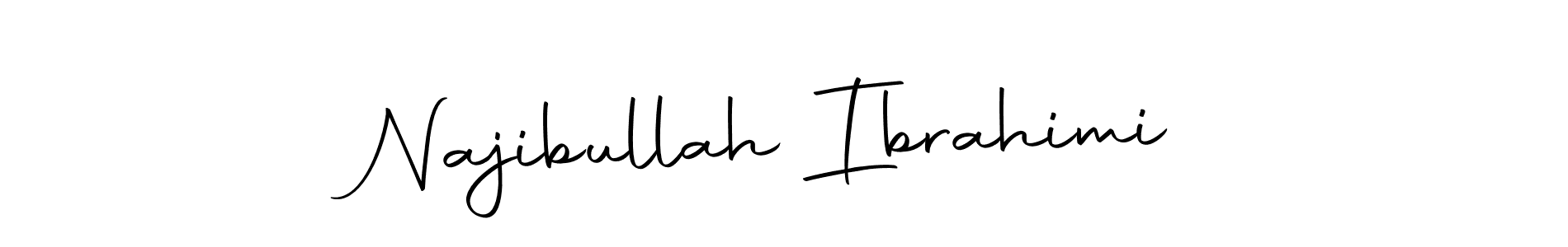 Create a beautiful signature design for name Najibullah Ibrahimi. With this signature (Autography-DOLnW) fonts, you can make a handwritten signature for free. Najibullah Ibrahimi signature style 10 images and pictures png