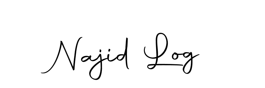 Najid Log stylish signature style. Best Handwritten Sign (Autography-DOLnW) for my name. Handwritten Signature Collection Ideas for my name Najid Log. Najid Log signature style 10 images and pictures png