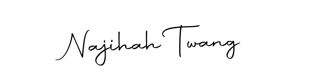 Make a beautiful signature design for name Najihah Twang. Use this online signature maker to create a handwritten signature for free. Najihah Twang signature style 10 images and pictures png