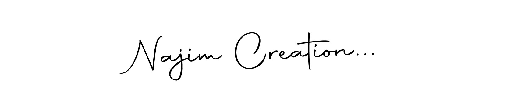 The best way (Autography-DOLnW) to make a short signature is to pick only two or three words in your name. The name Najim Creation... include a total of six letters. For converting this name. Najim Creation... signature style 10 images and pictures png