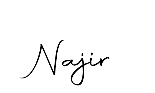 Design your own signature with our free online signature maker. With this signature software, you can create a handwritten (Autography-DOLnW) signature for name Najir. Najir signature style 10 images and pictures png