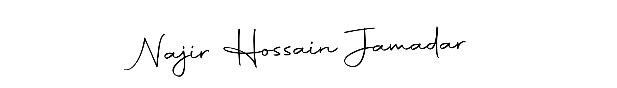You should practise on your own different ways (Autography-DOLnW) to write your name (Najir Hossain Jamadar) in signature. don't let someone else do it for you. Najir Hossain Jamadar signature style 10 images and pictures png