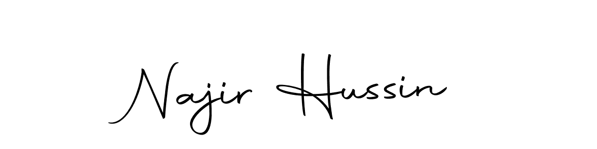 Make a beautiful signature design for name Najir Hussin. With this signature (Autography-DOLnW) style, you can create a handwritten signature for free. Najir Hussin signature style 10 images and pictures png