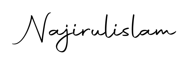 Quickly download Najirulislam name signature in high-resolution PNG using Autography-DOLnW style. Ready to insert into PDFs and online applications. Najirulislam signature style 10 images and pictures png