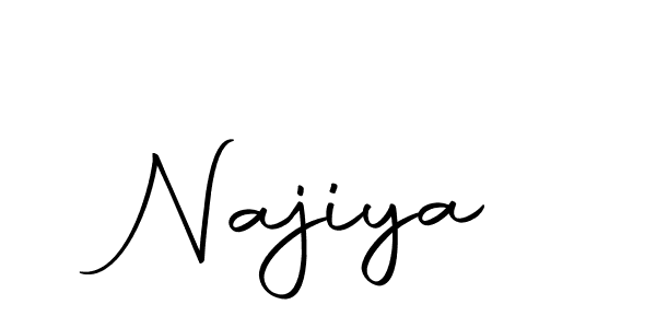 Make a beautiful signature design for name Najiya. With this signature (Autography-DOLnW) style, you can create a handwritten signature for free. Najiya signature style 10 images and pictures png