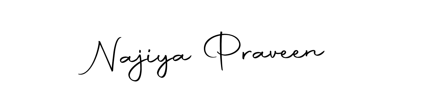 Najiya Praveen stylish signature style. Best Handwritten Sign (Autography-DOLnW) for my name. Handwritten Signature Collection Ideas for my name Najiya Praveen. Najiya Praveen signature style 10 images and pictures png