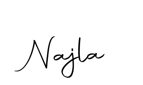 You should practise on your own different ways (Autography-DOLnW) to write your name (Najla) in signature. don't let someone else do it for you. Najla signature style 10 images and pictures png