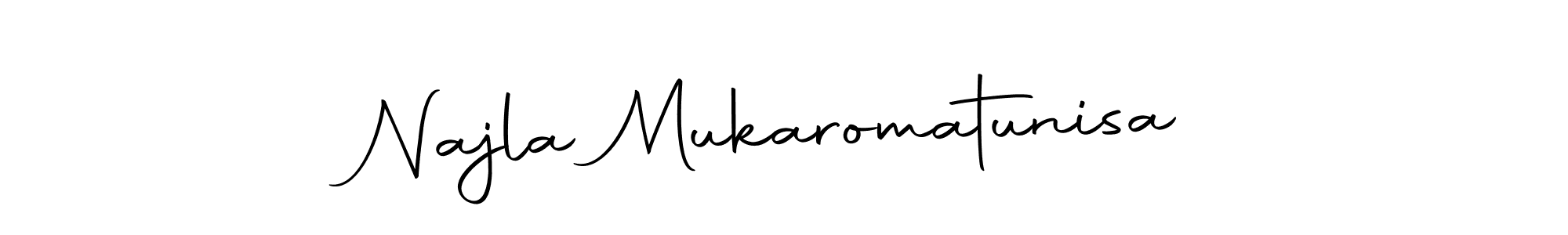 Make a beautiful signature design for name Najla Mukaromatunisa. Use this online signature maker to create a handwritten signature for free. Najla Mukaromatunisa signature style 10 images and pictures png