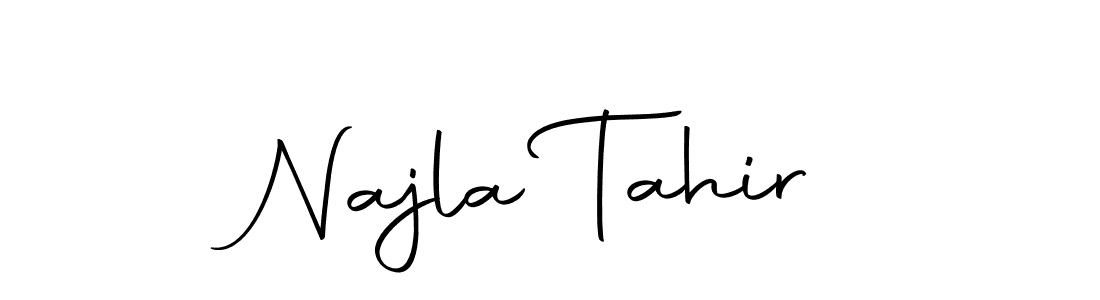 Make a short Najla Tahir signature style. Manage your documents anywhere anytime using Autography-DOLnW. Create and add eSignatures, submit forms, share and send files easily. Najla Tahir signature style 10 images and pictures png