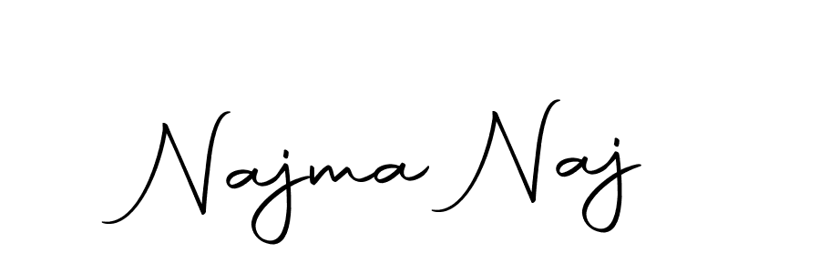 Also we have Najma Naj name is the best signature style. Create professional handwritten signature collection using Autography-DOLnW autograph style. Najma Naj signature style 10 images and pictures png