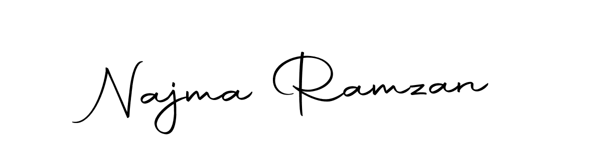 Autography-DOLnW is a professional signature style that is perfect for those who want to add a touch of class to their signature. It is also a great choice for those who want to make their signature more unique. Get Najma Ramzan name to fancy signature for free. Najma Ramzan signature style 10 images and pictures png
