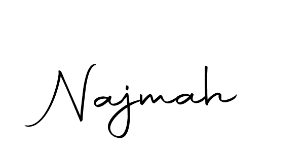 Make a beautiful signature design for name Najmah. Use this online signature maker to create a handwritten signature for free. Najmah signature style 10 images and pictures png