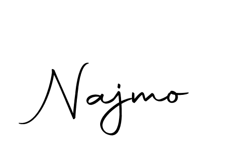 Make a beautiful signature design for name Najmo. With this signature (Autography-DOLnW) style, you can create a handwritten signature for free. Najmo signature style 10 images and pictures png