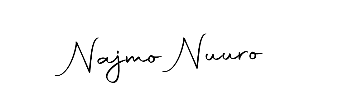Autography-DOLnW is a professional signature style that is perfect for those who want to add a touch of class to their signature. It is also a great choice for those who want to make their signature more unique. Get Najmo Nuuro name to fancy signature for free. Najmo Nuuro signature style 10 images and pictures png