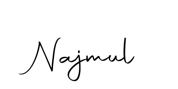 Make a beautiful signature design for name Najmul. Use this online signature maker to create a handwritten signature for free. Najmul signature style 10 images and pictures png