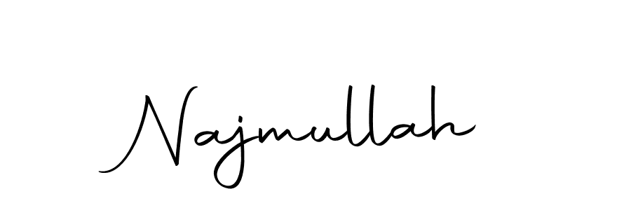 Use a signature maker to create a handwritten signature online. With this signature software, you can design (Autography-DOLnW) your own signature for name Najmullah. Najmullah signature style 10 images and pictures png