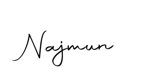 Make a beautiful signature design for name Najmun. With this signature (Autography-DOLnW) style, you can create a handwritten signature for free. Najmun signature style 10 images and pictures png