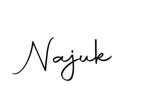 Make a beautiful signature design for name Najuk. With this signature (Autography-DOLnW) style, you can create a handwritten signature for free. Najuk signature style 10 images and pictures png