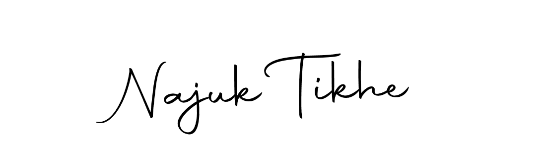 Najuk Tikhe stylish signature style. Best Handwritten Sign (Autography-DOLnW) for my name. Handwritten Signature Collection Ideas for my name Najuk Tikhe. Najuk Tikhe signature style 10 images and pictures png