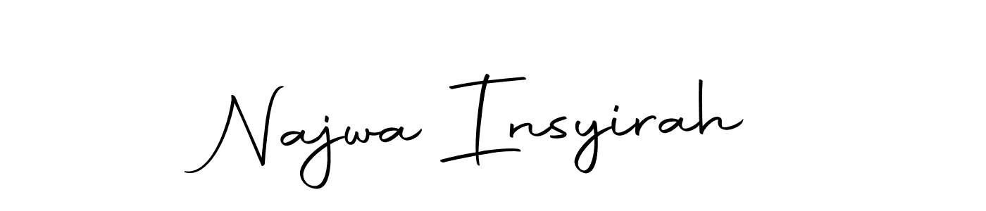 How to make Najwa Insyirah signature? Autography-DOLnW is a professional autograph style. Create handwritten signature for Najwa Insyirah name. Najwa Insyirah signature style 10 images and pictures png