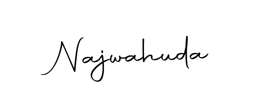 How to make Najwahuda name signature. Use Autography-DOLnW style for creating short signs online. This is the latest handwritten sign. Najwahuda signature style 10 images and pictures png
