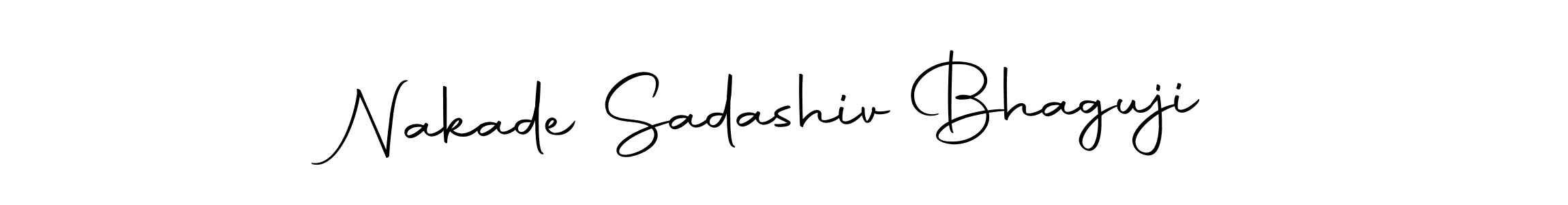 Create a beautiful signature design for name Nakade Sadashiv Bhaguji. With this signature (Autography-DOLnW) fonts, you can make a handwritten signature for free. Nakade Sadashiv Bhaguji signature style 10 images and pictures png