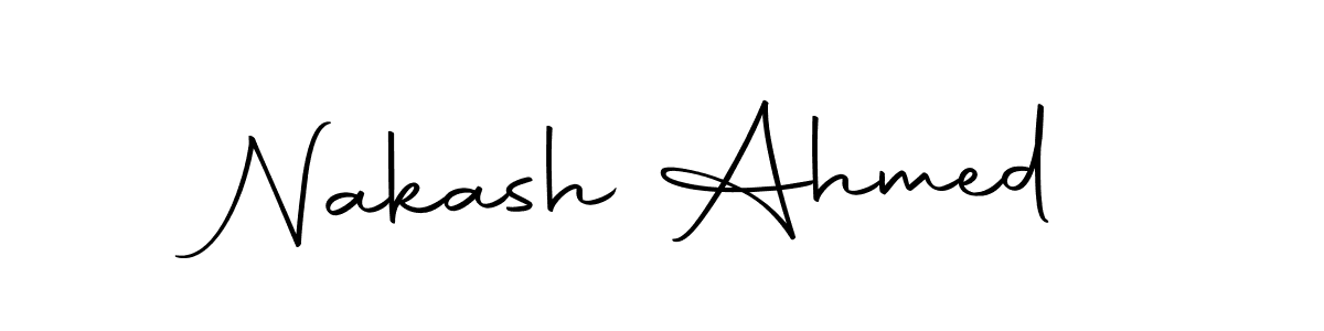 The best way (Autography-DOLnW) to make a short signature is to pick only two or three words in your name. The name Nakash Ahmed include a total of six letters. For converting this name. Nakash Ahmed signature style 10 images and pictures png