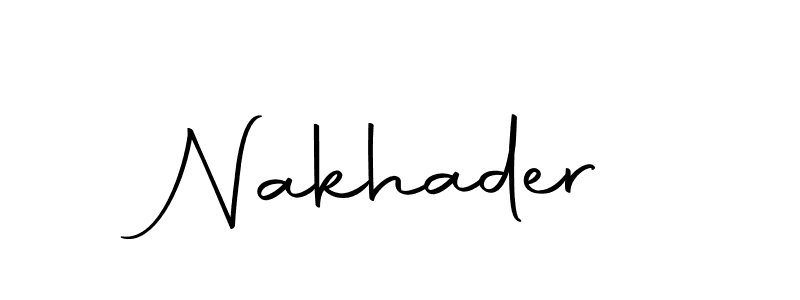 Nakhader stylish signature style. Best Handwritten Sign (Autography-DOLnW) for my name. Handwritten Signature Collection Ideas for my name Nakhader. Nakhader signature style 10 images and pictures png