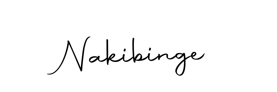 Make a beautiful signature design for name Nakibinge. With this signature (Autography-DOLnW) style, you can create a handwritten signature for free. Nakibinge signature style 10 images and pictures png