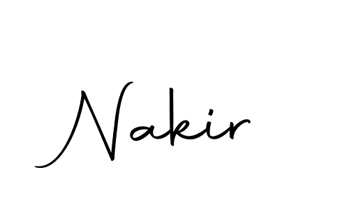 Create a beautiful signature design for name Nakir. With this signature (Autography-DOLnW) fonts, you can make a handwritten signature for free. Nakir signature style 10 images and pictures png