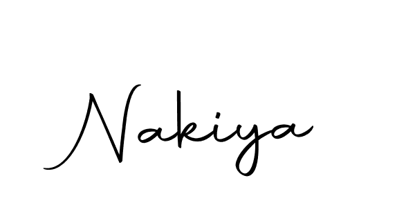 Make a beautiful signature design for name Nakiya. With this signature (Autography-DOLnW) style, you can create a handwritten signature for free. Nakiya signature style 10 images and pictures png