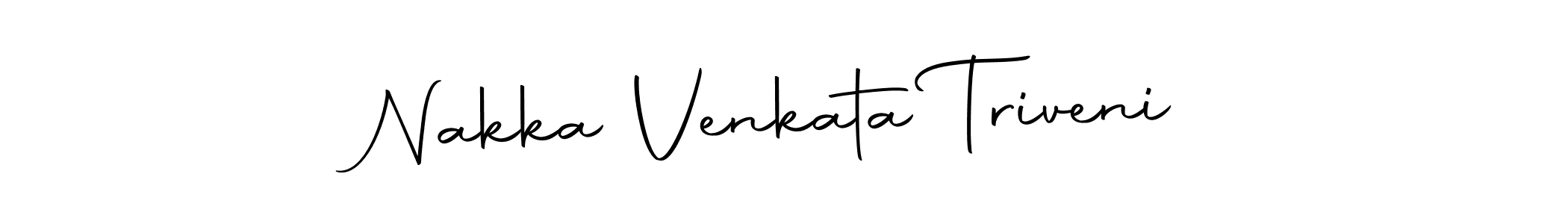 Make a beautiful signature design for name Nakka Venkata Triveni. Use this online signature maker to create a handwritten signature for free. Nakka Venkata Triveni signature style 10 images and pictures png
