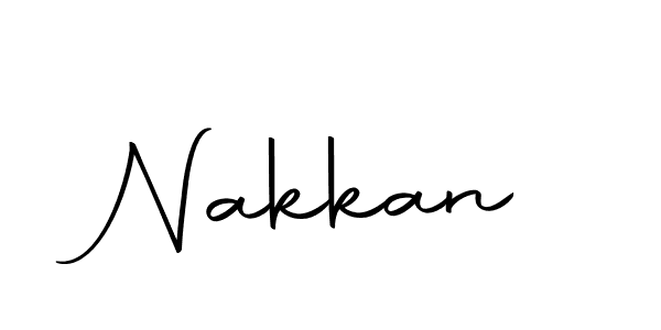 Design your own signature with our free online signature maker. With this signature software, you can create a handwritten (Autography-DOLnW) signature for name Nakkan. Nakkan signature style 10 images and pictures png