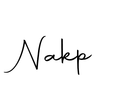 Design your own signature with our free online signature maker. With this signature software, you can create a handwritten (Autography-DOLnW) signature for name Nakp. Nakp signature style 10 images and pictures png