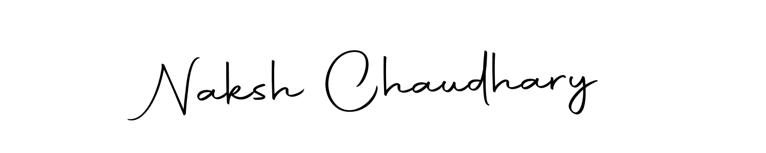 Design your own signature with our free online signature maker. With this signature software, you can create a handwritten (Autography-DOLnW) signature for name Naksh Chaudhary. Naksh Chaudhary signature style 10 images and pictures png