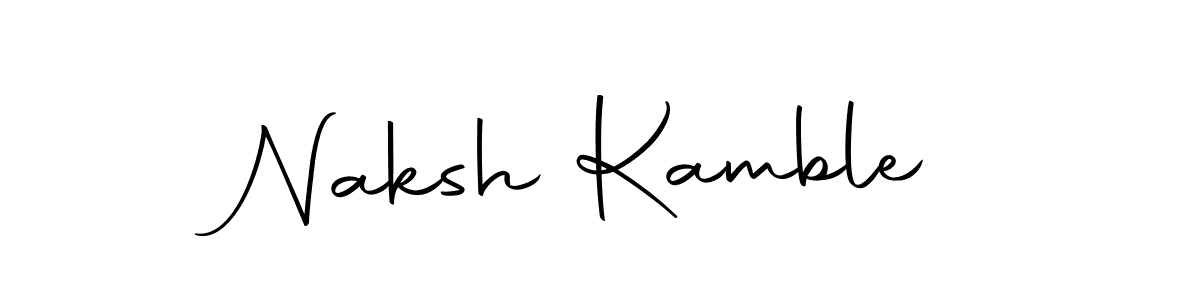 Also we have Naksh Kamble name is the best signature style. Create professional handwritten signature collection using Autography-DOLnW autograph style. Naksh Kamble signature style 10 images and pictures png