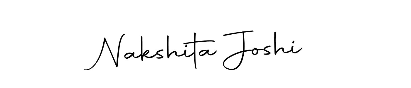 Create a beautiful signature design for name Nakshita Joshi. With this signature (Autography-DOLnW) fonts, you can make a handwritten signature for free. Nakshita Joshi signature style 10 images and pictures png