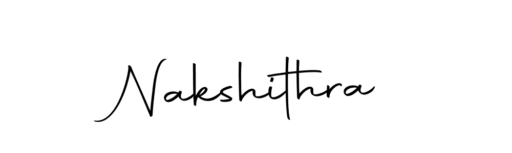 Make a beautiful signature design for name Nakshithra. With this signature (Autography-DOLnW) style, you can create a handwritten signature for free. Nakshithra signature style 10 images and pictures png