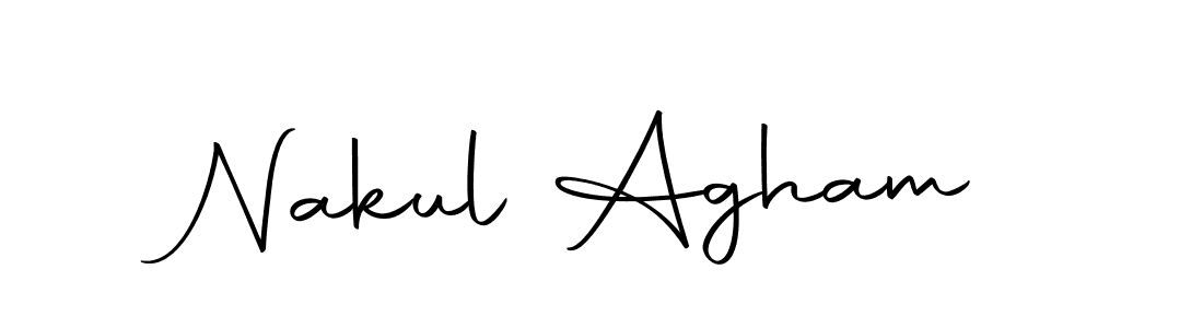 Make a short Nakul Agham signature style. Manage your documents anywhere anytime using Autography-DOLnW. Create and add eSignatures, submit forms, share and send files easily. Nakul Agham signature style 10 images and pictures png