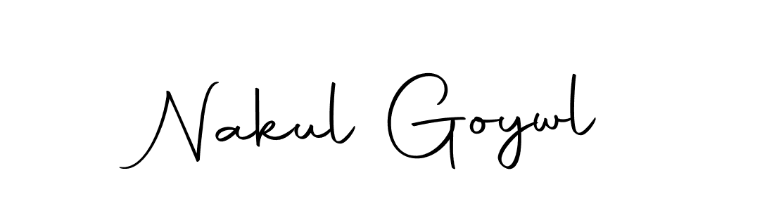 Make a beautiful signature design for name Nakul Goywl. Use this online signature maker to create a handwritten signature for free. Nakul Goywl signature style 10 images and pictures png