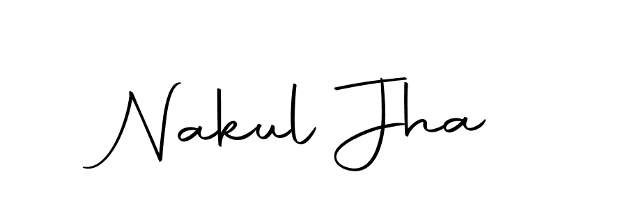 Create a beautiful signature design for name Nakul Jha. With this signature (Autography-DOLnW) fonts, you can make a handwritten signature for free. Nakul Jha signature style 10 images and pictures png