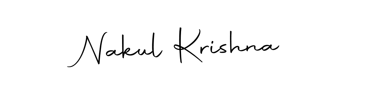 Make a short Nakul Krishna signature style. Manage your documents anywhere anytime using Autography-DOLnW. Create and add eSignatures, submit forms, share and send files easily. Nakul Krishna signature style 10 images and pictures png