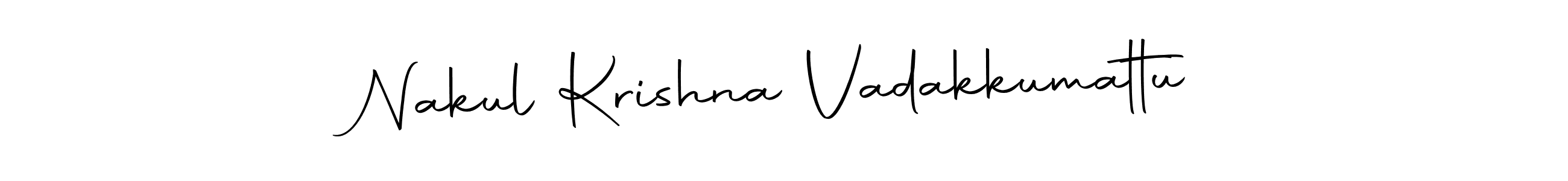 This is the best signature style for the Nakul Krishna Vadakkumattu name. Also you like these signature font (Autography-DOLnW). Mix name signature. Nakul Krishna Vadakkumattu signature style 10 images and pictures png