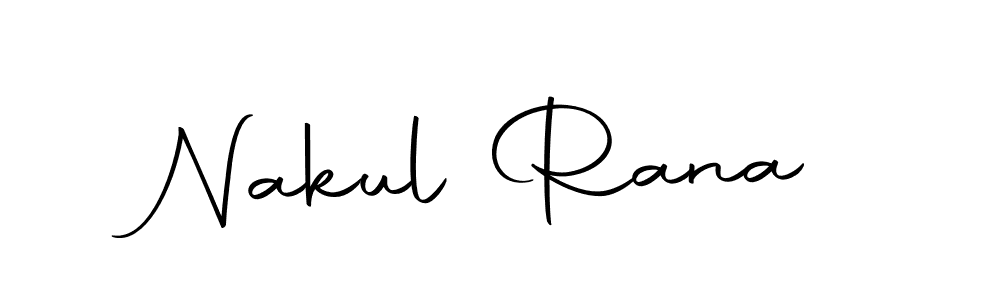 How to make Nakul Rana name signature. Use Autography-DOLnW style for creating short signs online. This is the latest handwritten sign. Nakul Rana signature style 10 images and pictures png