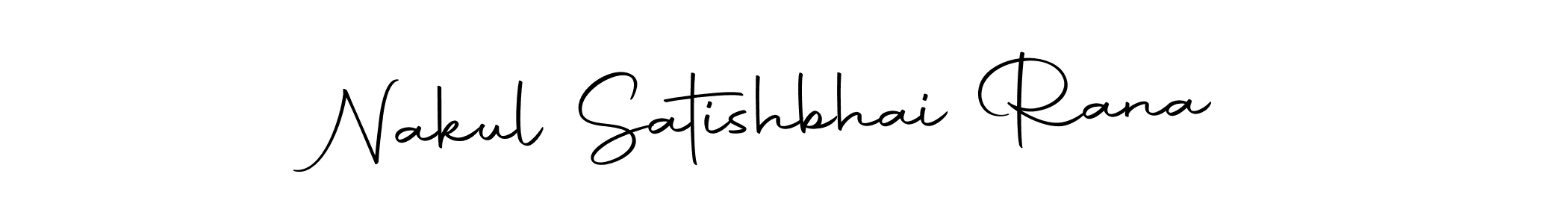 Create a beautiful signature design for name Nakul Satishbhai Rana. With this signature (Autography-DOLnW) fonts, you can make a handwritten signature for free. Nakul Satishbhai Rana signature style 10 images and pictures png