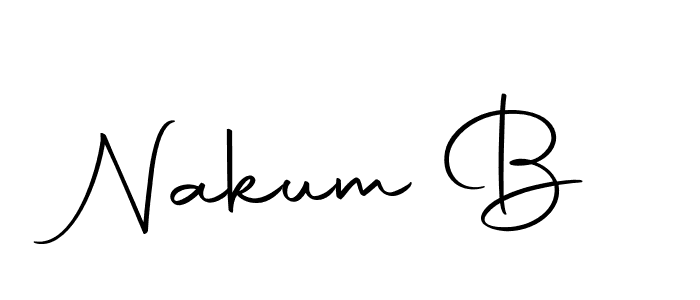 Make a short Nakum B signature style. Manage your documents anywhere anytime using Autography-DOLnW. Create and add eSignatures, submit forms, share and send files easily. Nakum B signature style 10 images and pictures png