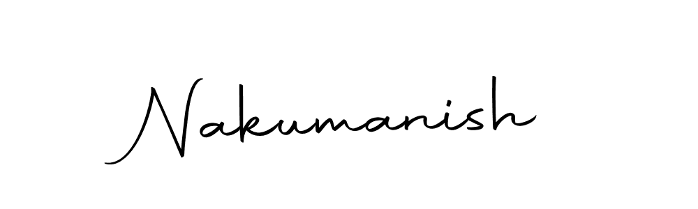 Design your own signature with our free online signature maker. With this signature software, you can create a handwritten (Autography-DOLnW) signature for name Nakumanish. Nakumanish signature style 10 images and pictures png